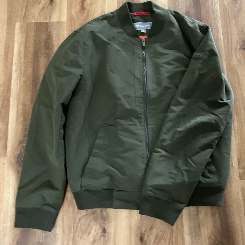 Michael Kors Dark Green Bomber Jacket